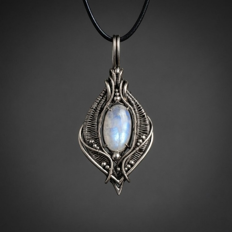 Stone of the Silent North - Moonstone Pendant