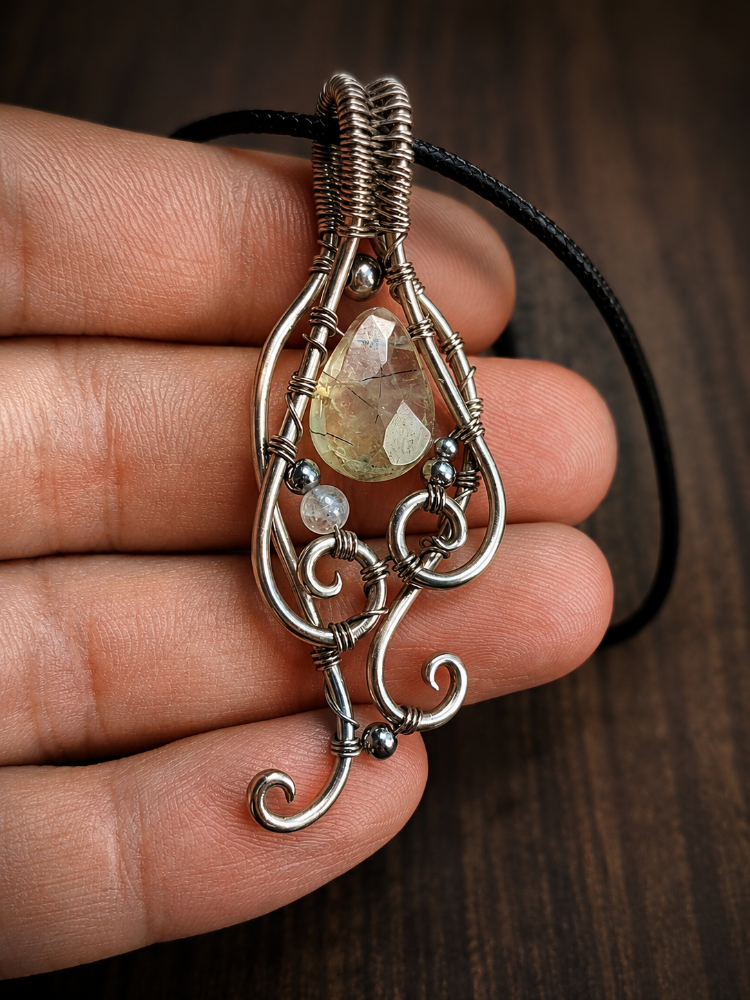 Forest Relic - Prehnite Pendant