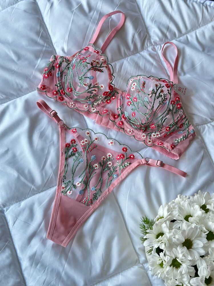 Pembe Dallı Bralet Takım