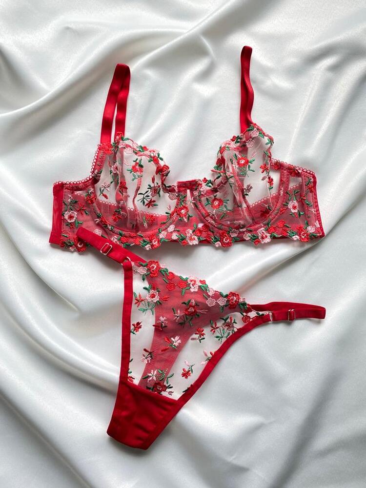Kırmızı Bralet Takım