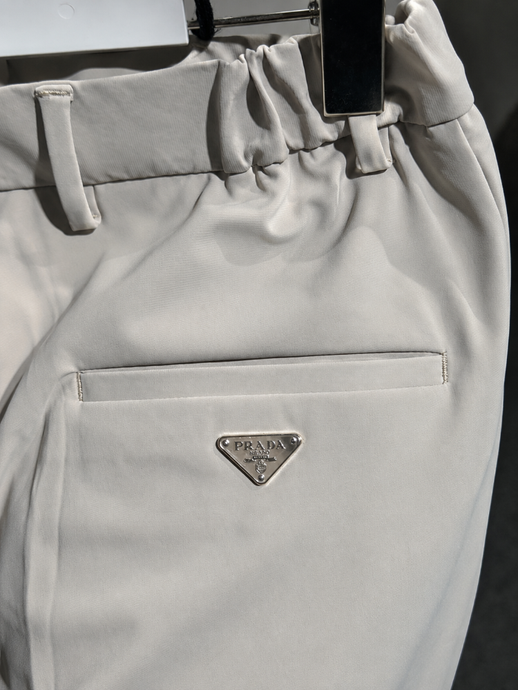 PRADA Krem Premium Jogger Pantolon