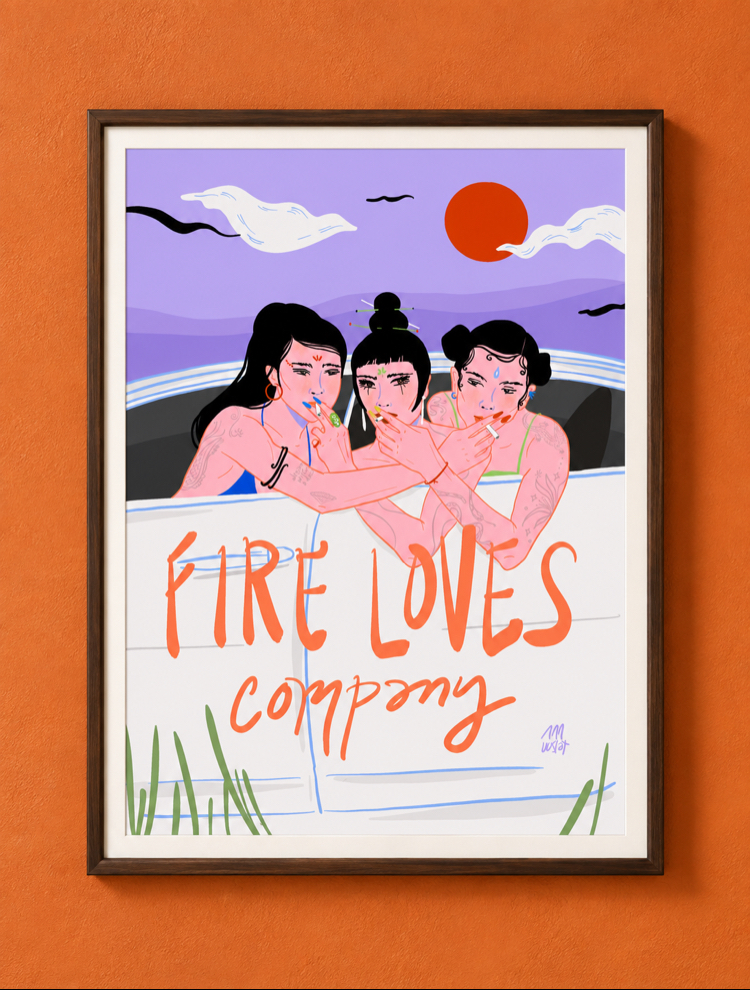 Fire Loves Company • Poster