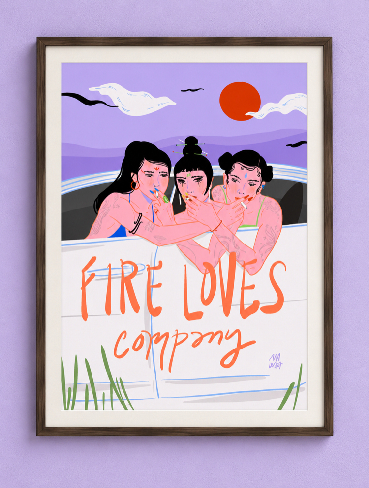 Fire Loves Company • Poster