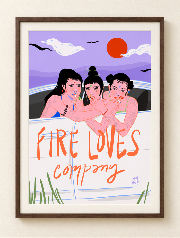 Fire Loves Company • Poster