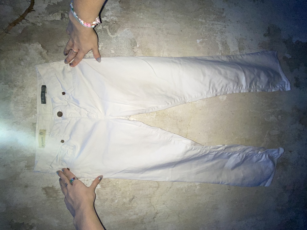 white jeans