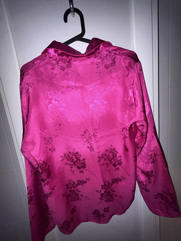 pembe saten gomlek