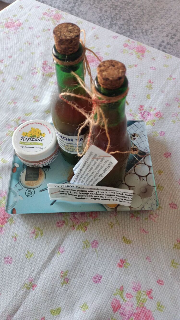 kantaron yağı ve kremi