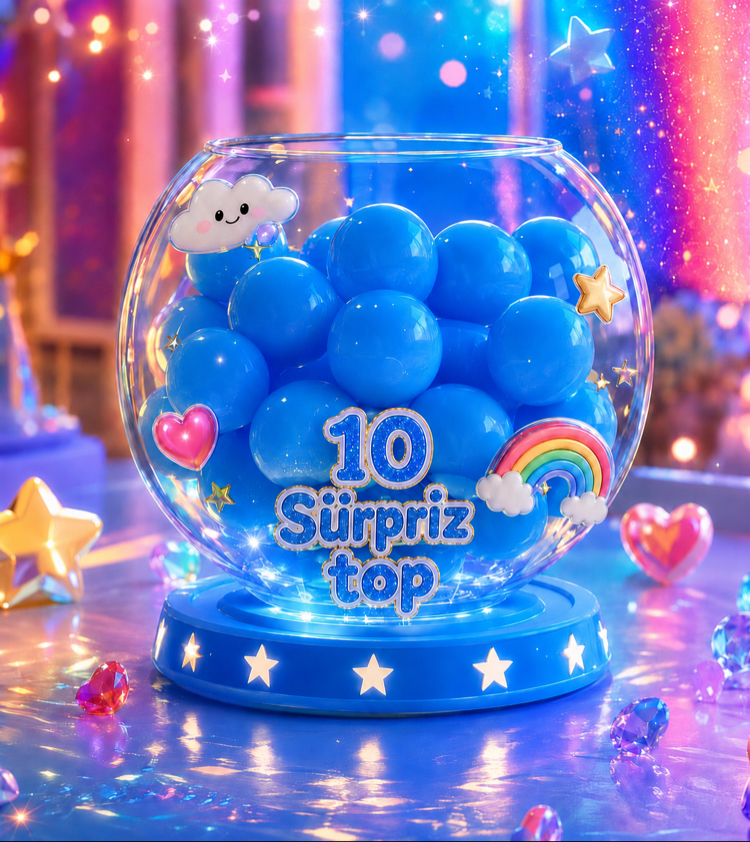 10 Ürünlük (Erkek çocuklar için) Sürpriz Top
