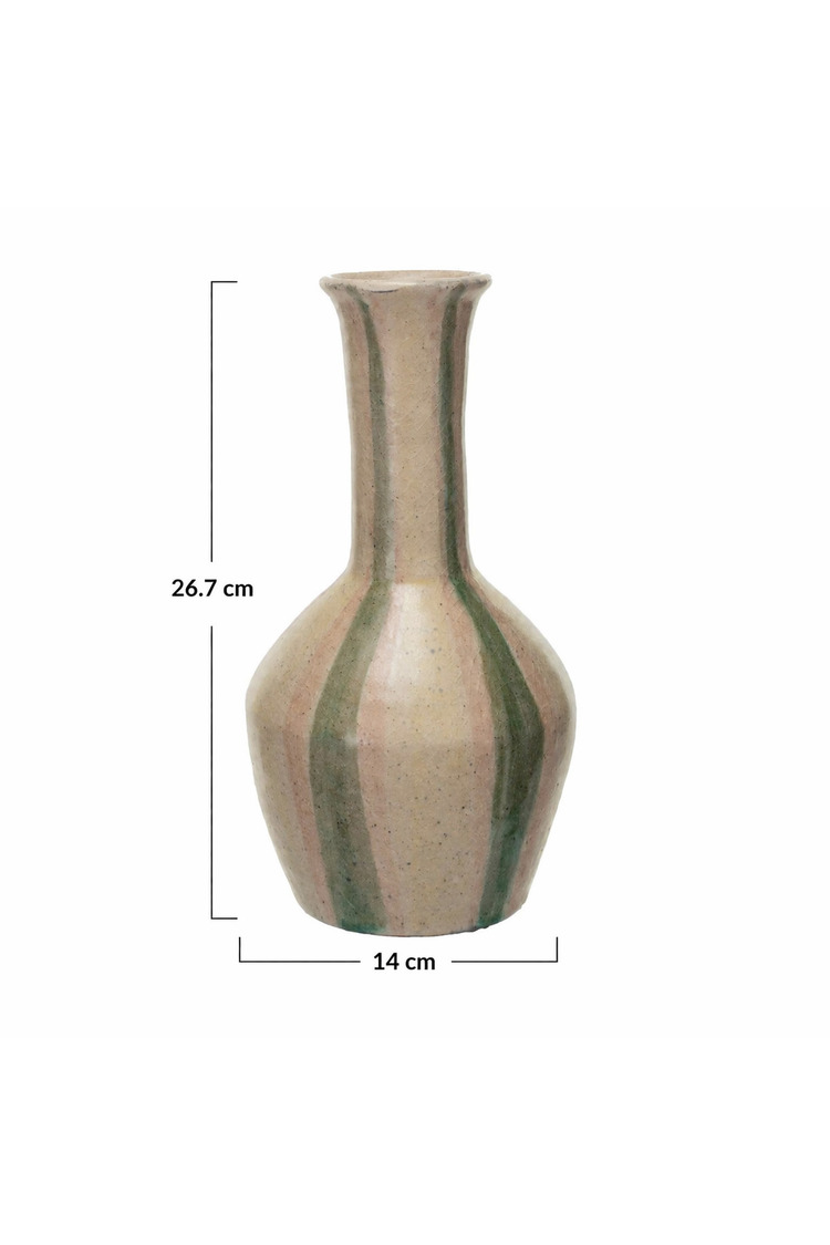 Hand-Painted Terracotta Vazo