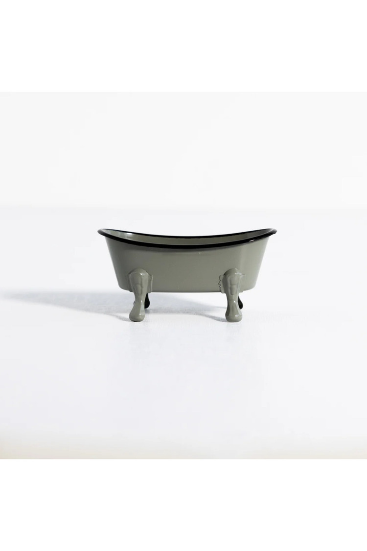 Dekoratif Metal Sabunluk Vintage Küvet Tasarım Banyo Sabunluk Banyo Lavabo Dekoru