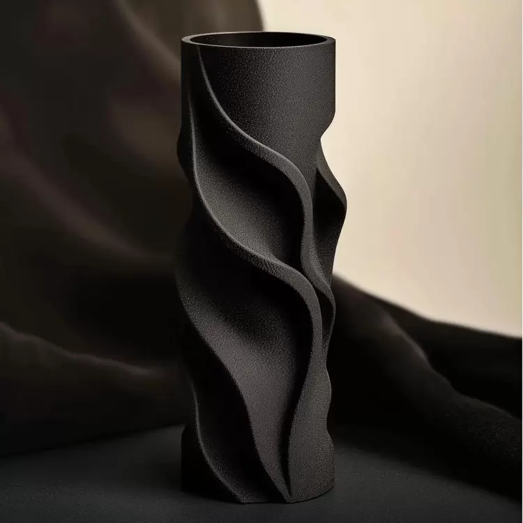 Spiral Akış Vazosu - 3D Baskı Dekoratif Vazo