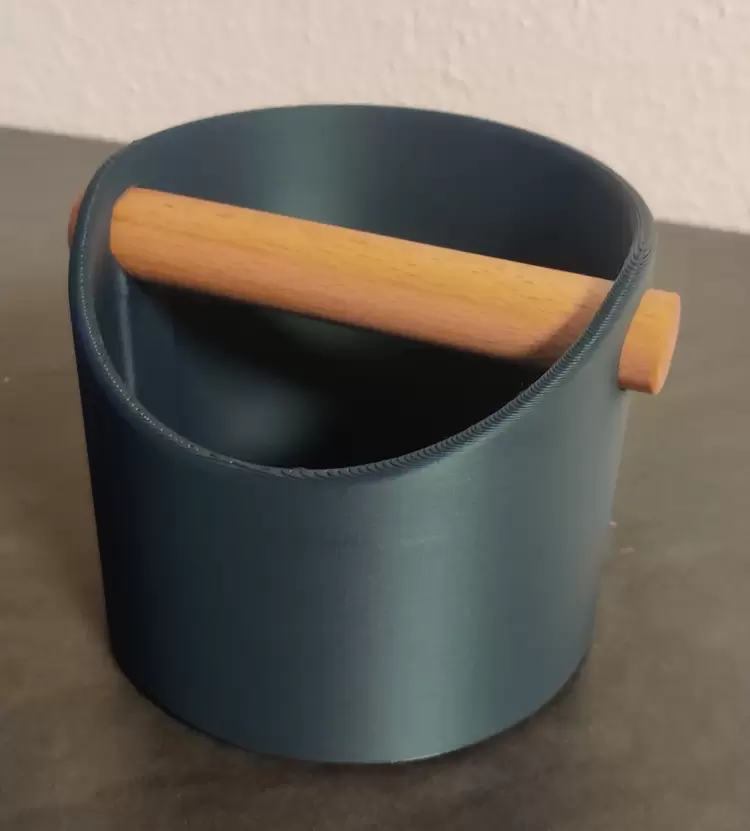 Genişletilmiş Espresso Knock Box – 120mm Çaplı - Çubuk Destekli