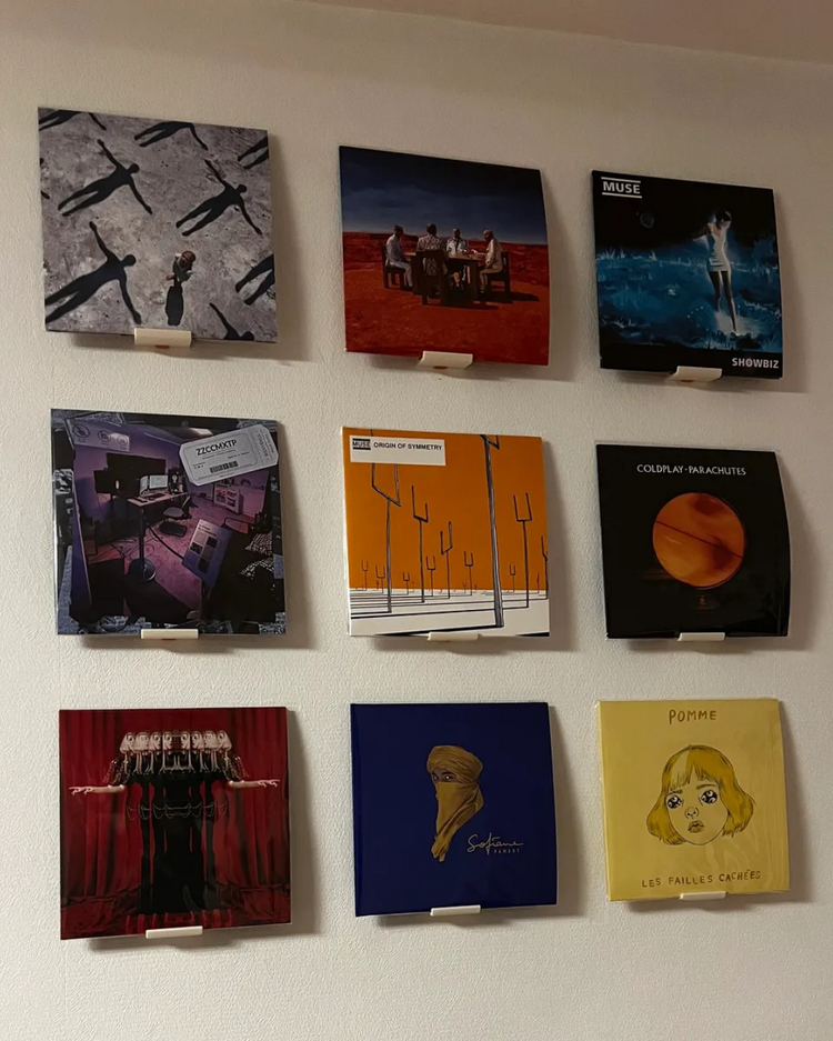 Plak Duvar Rafı – Vinil LP Montaj, Modern Tasarım Müzik Duvar Dekoru