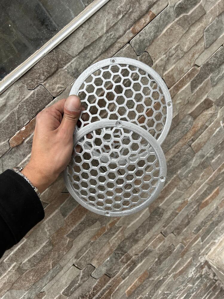 16.5 cm Pioneer Tarzı Yuvarlak Hoparlör Izgarası – 2 ADET