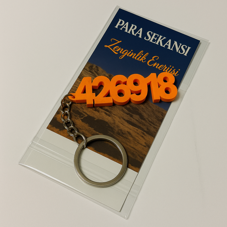 Para Çekme Sekansı Anahtarlık – Spiritüel Enerji ile Zenginlik Kapılarını Açın!