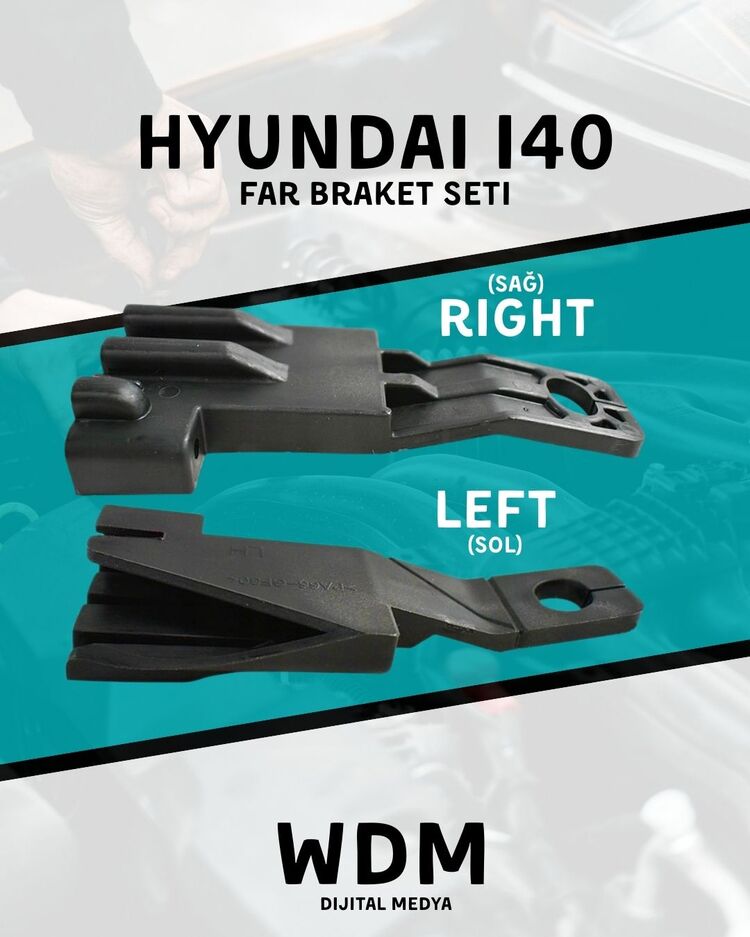 Hyundai i40 Sağ / Sol Far Montaj Braket Paketi