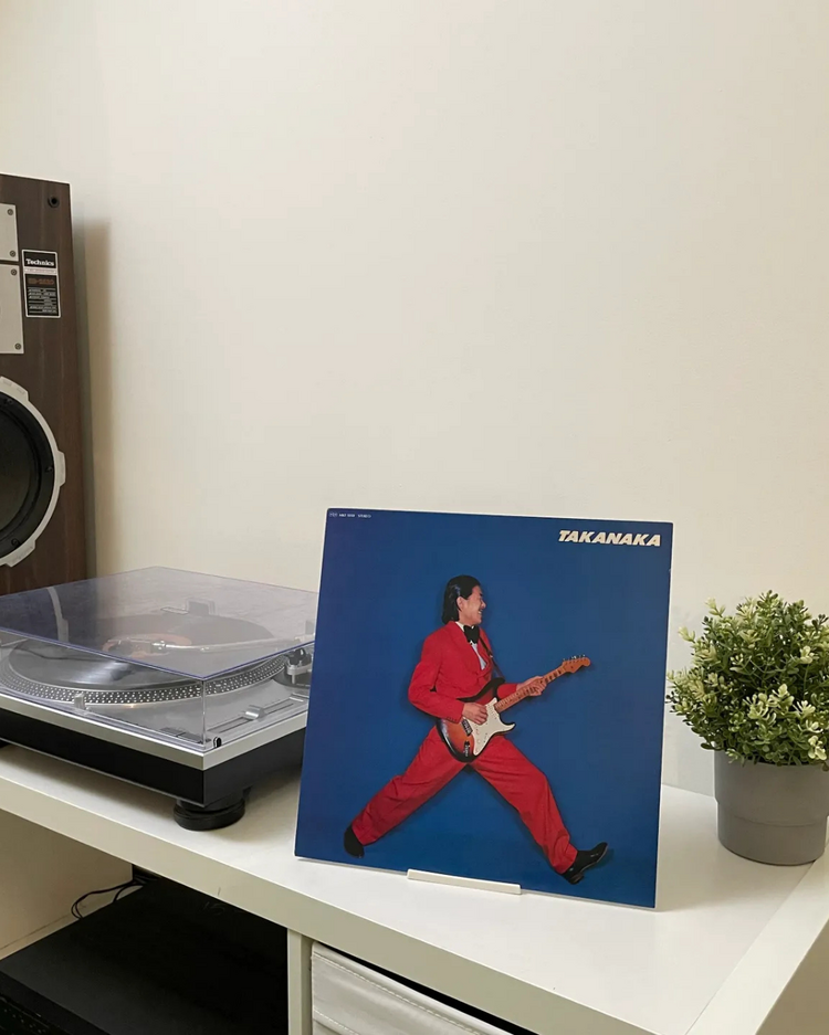 Vinil Plak Standı – Modern Görünümlü Masa Üstü Plak Tutucu | Retro Müzik Dekoru