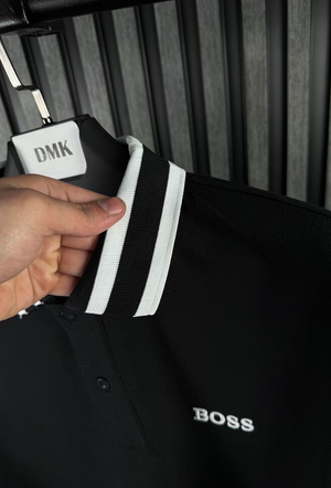 BOSS Polo Yaka Siyah Tshirt