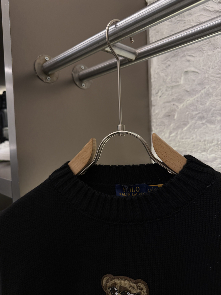 Ralph Lauren %100 Pamuk Triko Kazak (Siyah)
