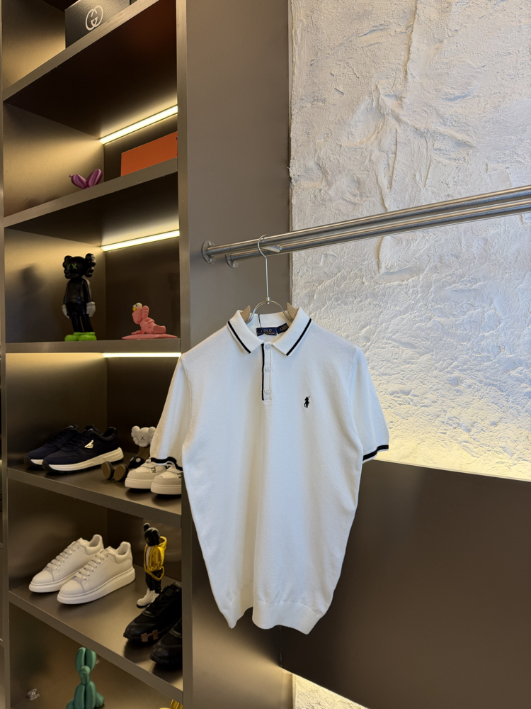 Ralph Lauren Logo Appliquéd %100 Cotton Knitwear