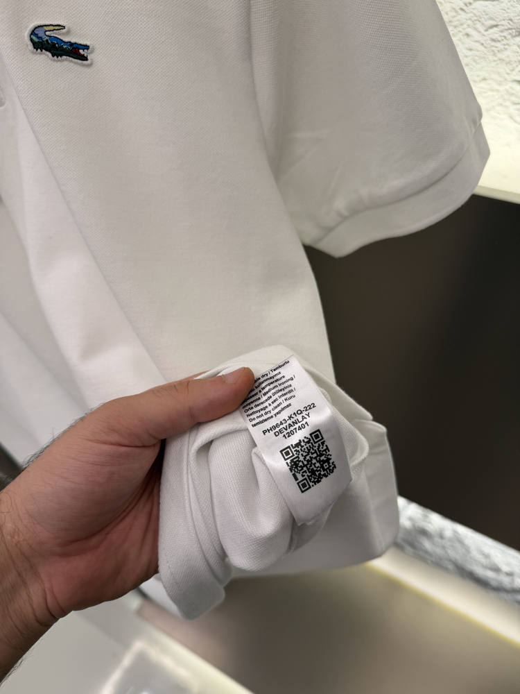 Lacoste Logo Appliquéd %100 Cotton Polo Tshirt