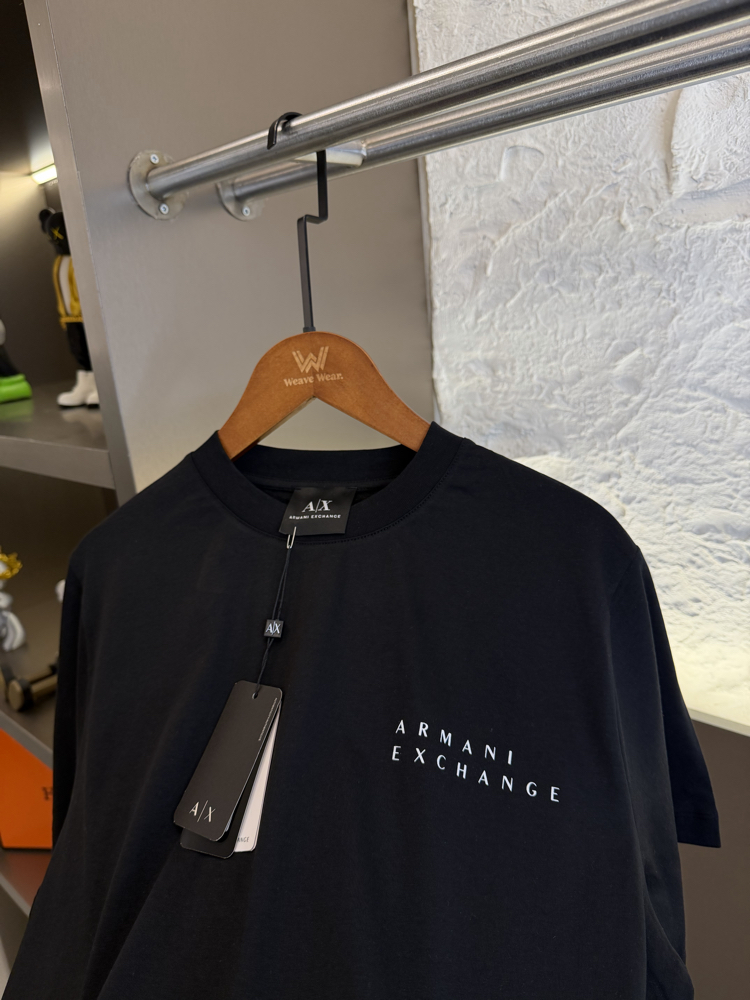 Armani Exchange Logo Appliquéd %100 Cotton Tshirt