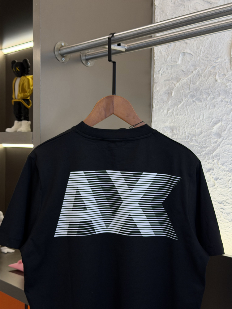 Armani Exchange Logo Appliquéd %100 Cotton Tshirt