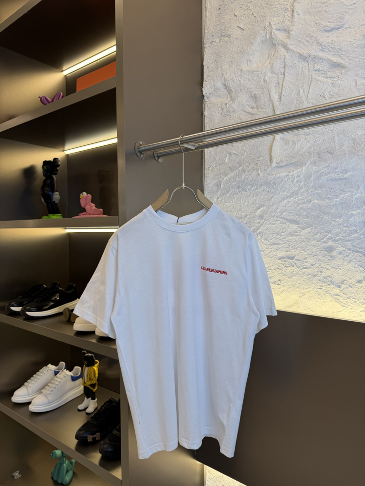 Les Benjamins Logo Appliquéd %100 Cotton Tshirt