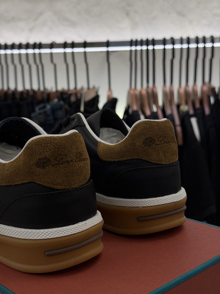 Loro Piana Leather Summer Walk Sneakers