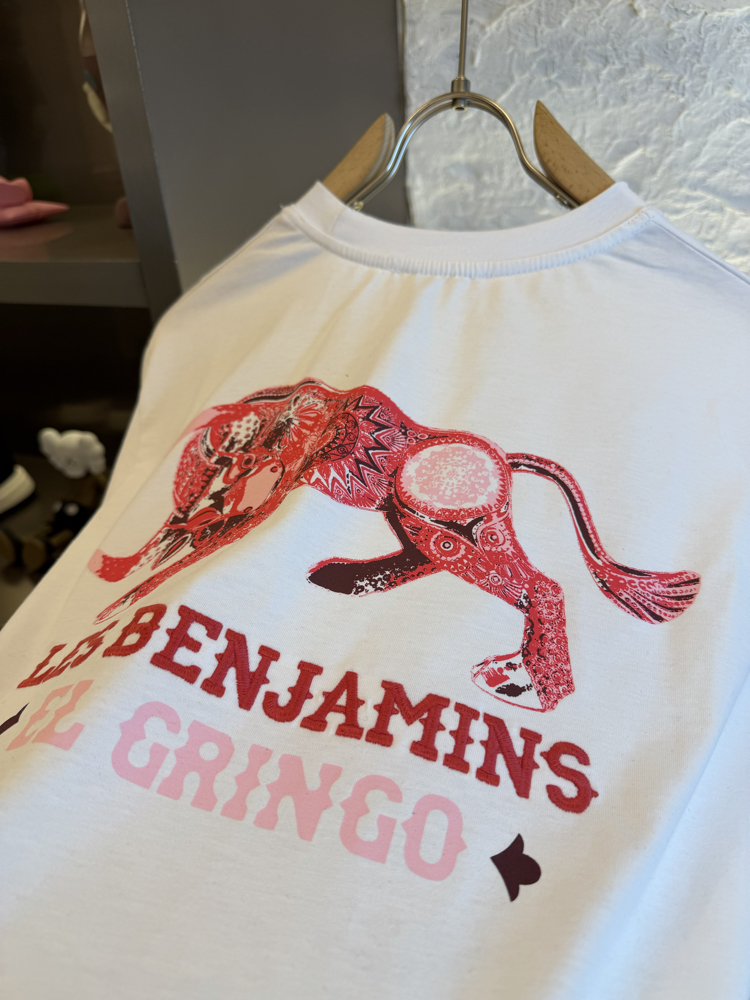 Les Benjamins Logo Appliquéd %100 Cotton Tshirt