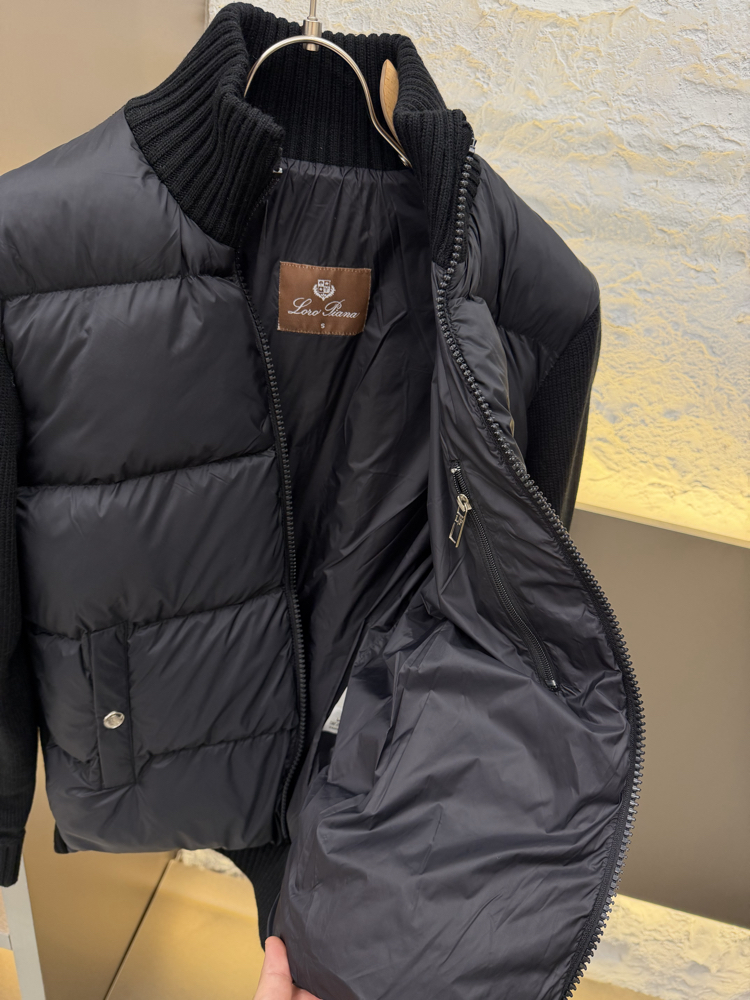 Loro Piana Premium Örme Ceket (Siyah)