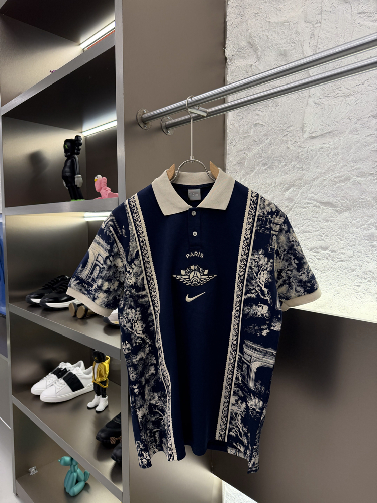 Christian Dior x NIKE Dembele Special Edition Polo Yaka Tshirt