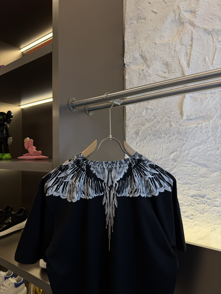 Marcelo Burlon Logo Appliquéd %100 Cotton Tshirt