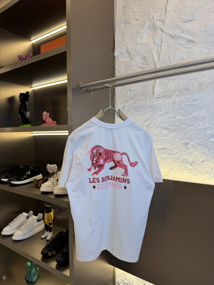 Les Benjamins Logo Appliquéd %100 Cotton Tshirt