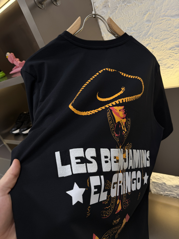 Les Benjamins Logo Appliquéd %100 Cotton Tshirt
