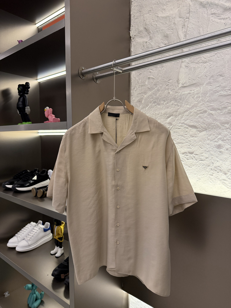 Prada Milano İthal Logo Appliquéd Shirt Gömlek