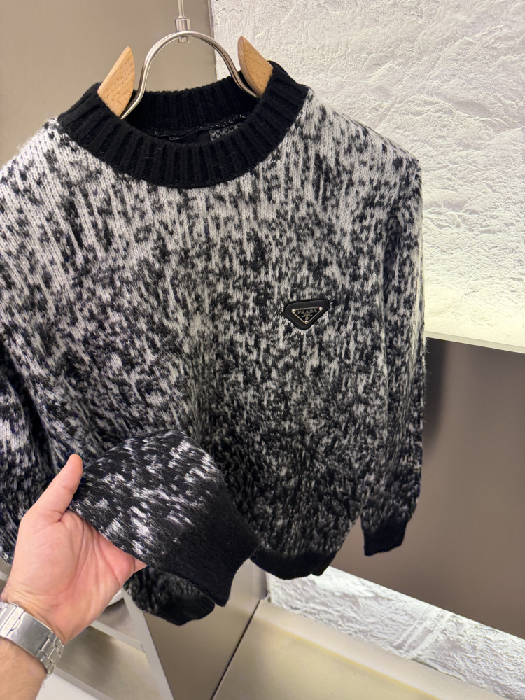 Prada Milano Premium %100 Pamuk Triko Kazak
