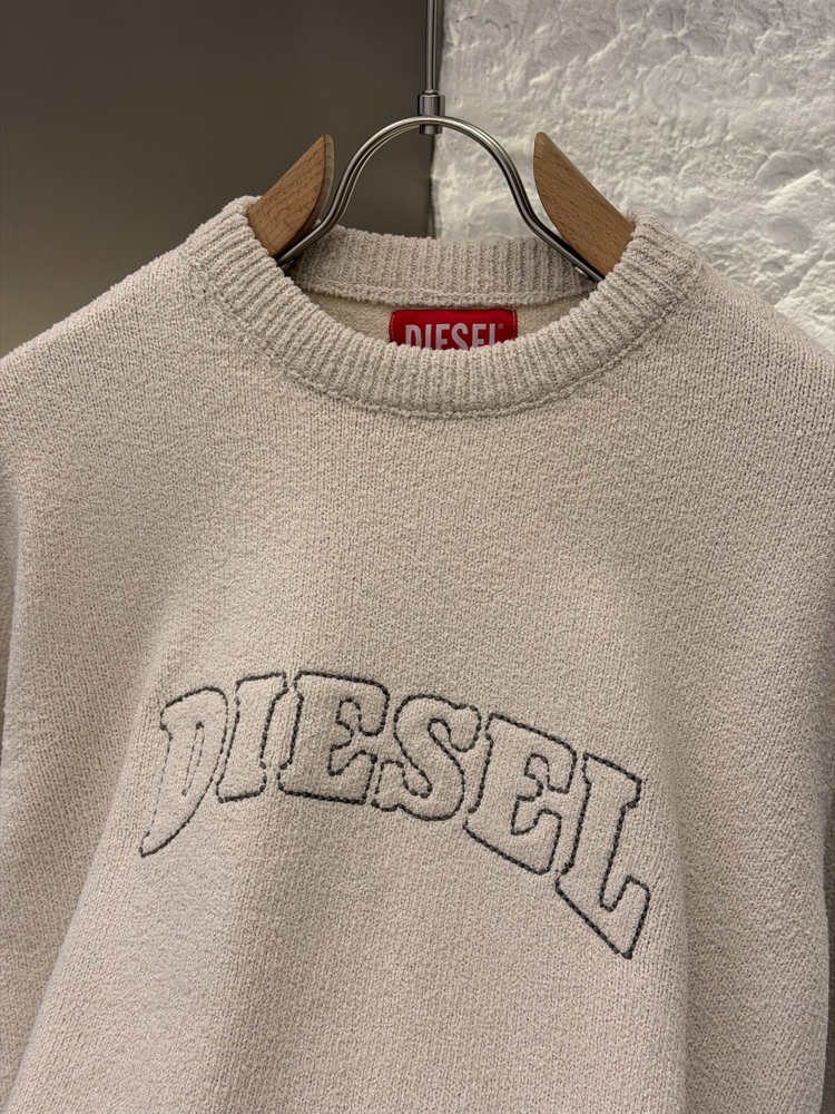 Diesel Premium %100 Pamuk Triko Kazak Kahve