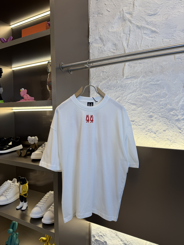 44 LABEL  Logo Appliquéd %100 Cotton Tshirt