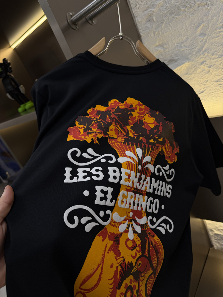 Les Benjamins Logo Appliquéd %100 Cotton Tshirt