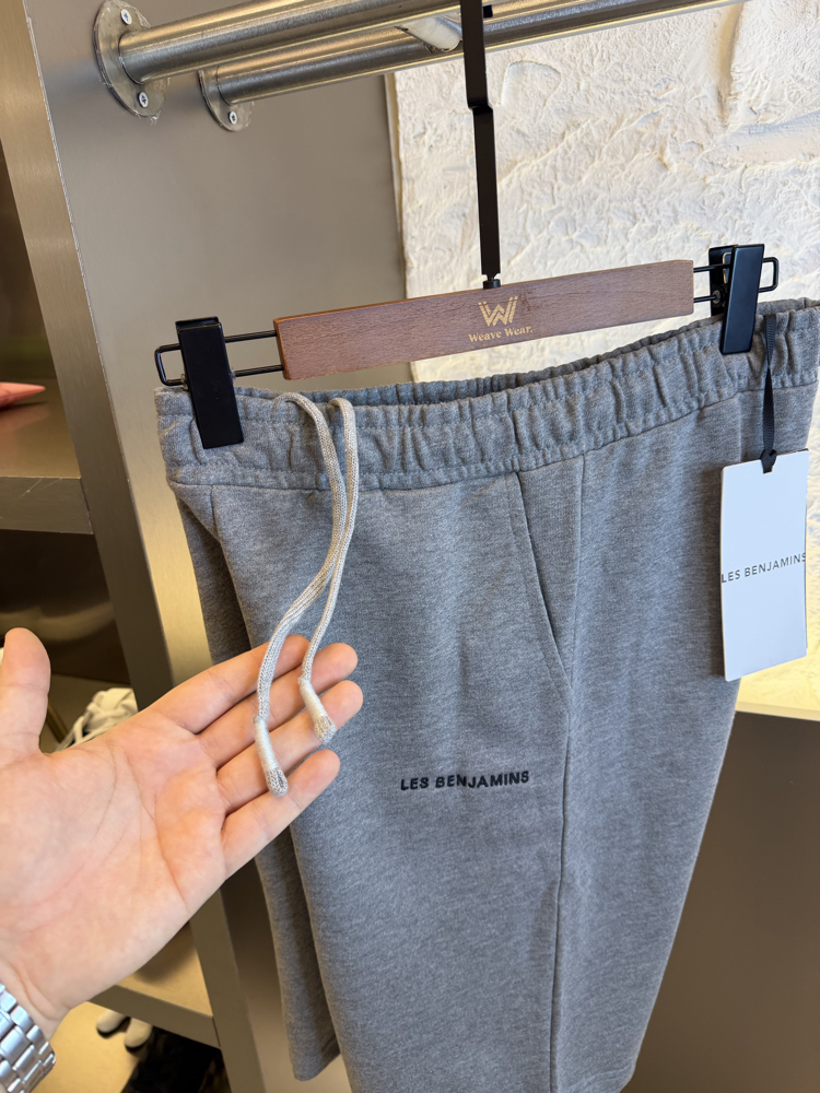 Les Benjamins Logo Appliquéd %100 Cotton Track Short