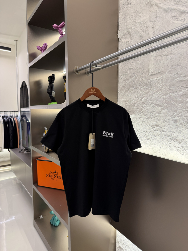 Golden Goose %100 Cotton Logo Appliquéd Tshirt