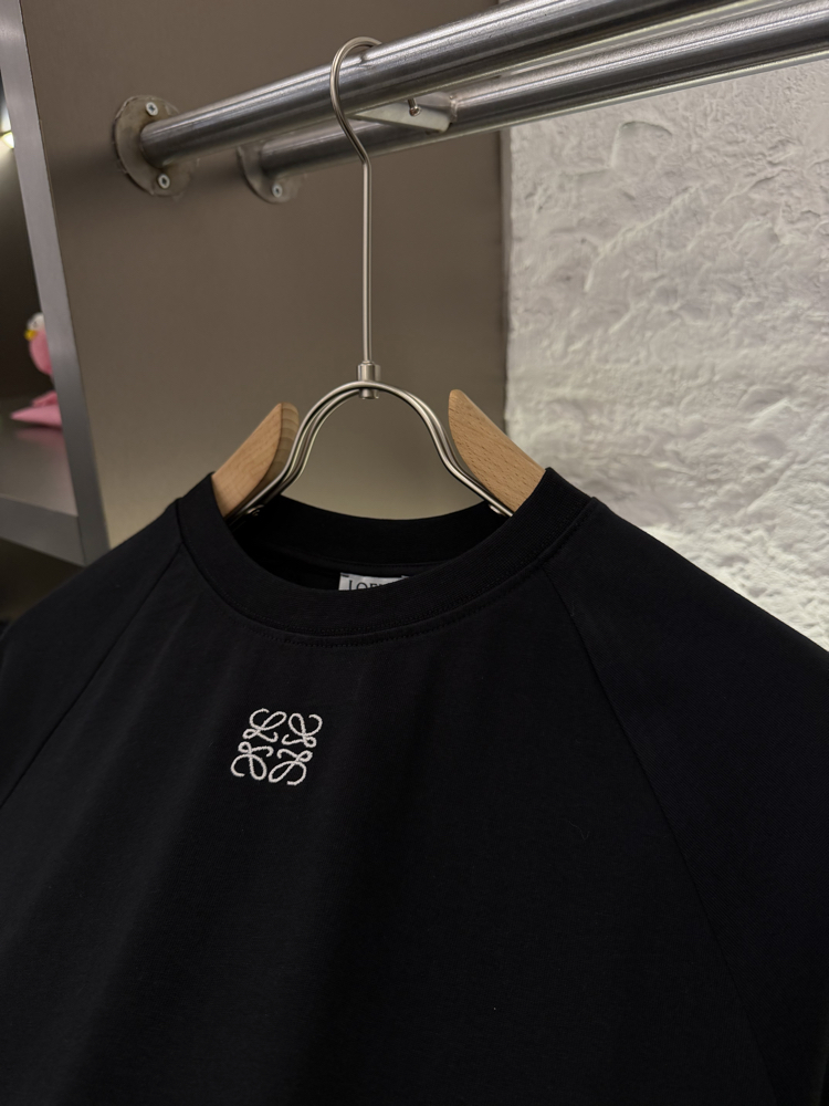 LOEWE Logo Appliquéd %100 Cotton Tshirt