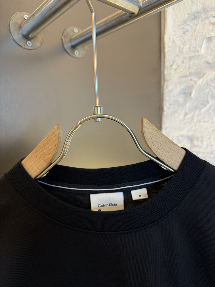 Calvin Klein Logo Appliquéd %100 Cotton Tshirt