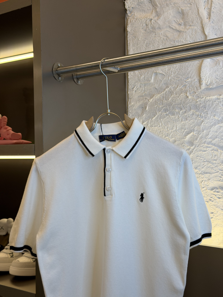 Ralph Lauren Logo Appliquéd %100 Cotton Knitwear