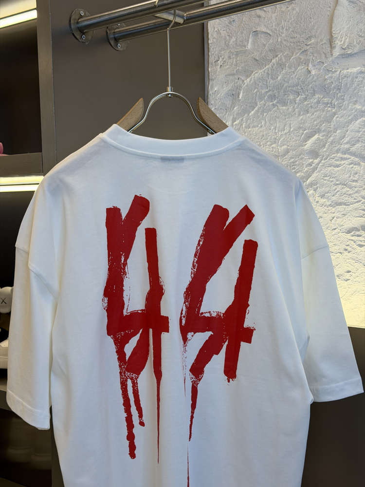 44 LABEL  Logo Appliquéd %100 Cotton Tshirt