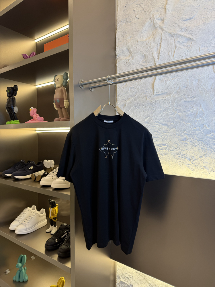GIVENCHY %100 Cotton Logo Appliquéd Tshirt