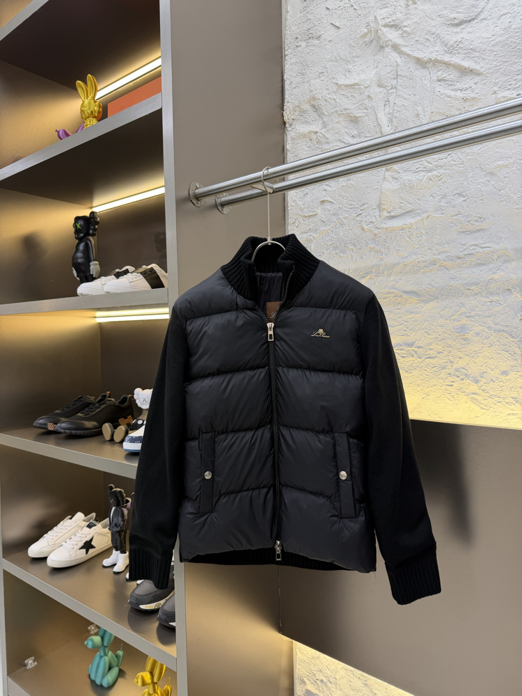 Loro Piana Premium Örme Ceket (Siyah)