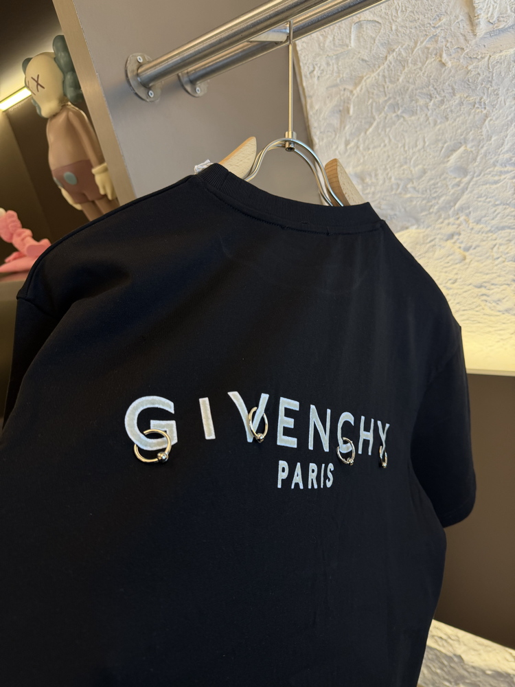 GIVENCHY %100 Cotton Logo Appliquéd Tshirt