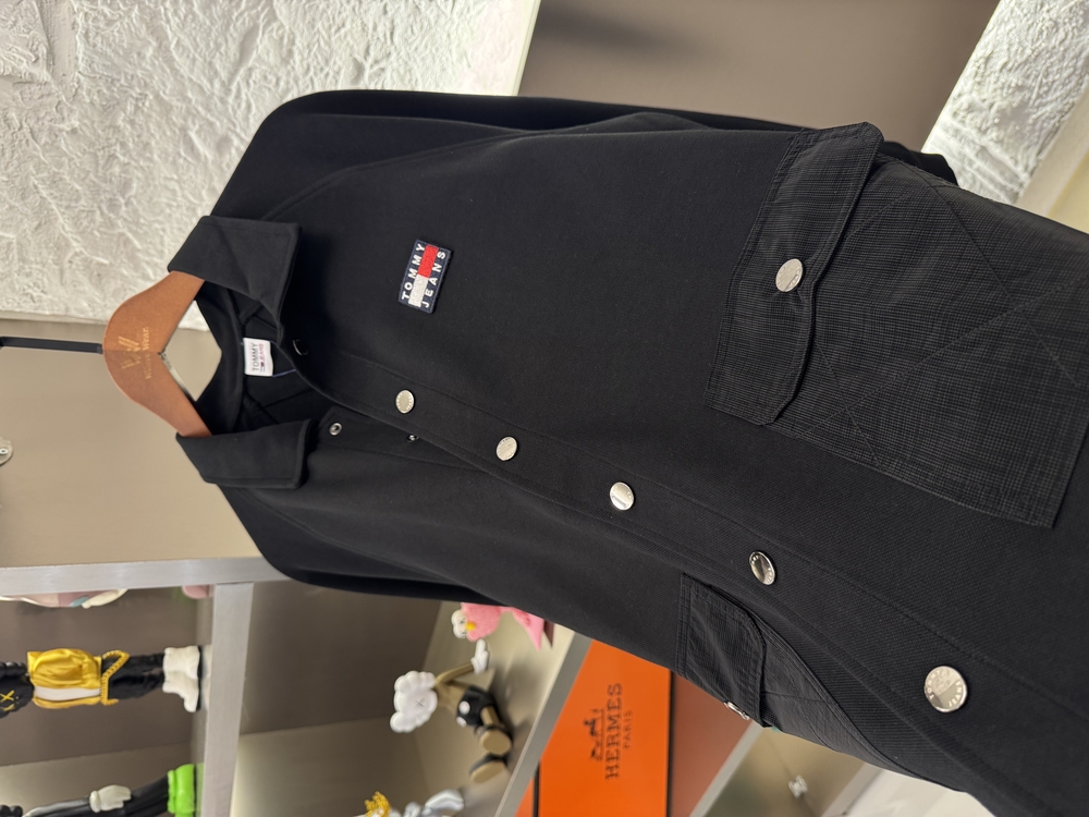 Tommy Hilfiger Logo Appliquéd %100 Cotton Jacket 